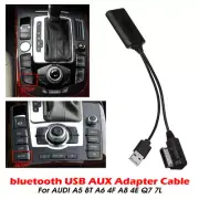 Bluetooth USB Audio Line AUX IN Adapter Cable For AUDI A4 A5 8T A6 4F A8 4E Q7