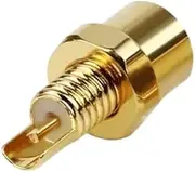 10pc MMCX Connector Earphone Female PCB Mount Pin Headphone Plug IE800 Long Short Type Beryllium Copper Wire Conector(Gold Short Type)