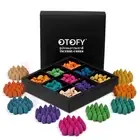 OTOFY 360 Pcs Backflow Incense Cones 9 Mixed Natural Scents 100% Natural Scents