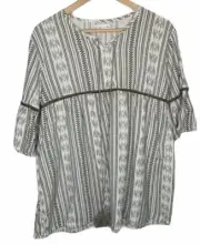 Bule & Sky Womens Boho Peasant Blouse large(4XL)