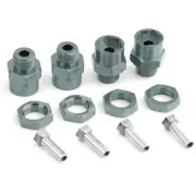 Hex Hubs Adapter Extension Conversion Nuts for 1/10 RC Car,Gray