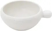 World Create Yayoi Pottery Round Porcelain, White, Size: Approx. W 6.1 inches (15.5 cm), D 5.1 inches (13 cm), H2.2 inches (5.7 cm), 5950