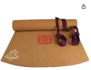 RARE NEW: JURU 7 Chakra Print Cork Yoga Mat