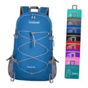 Hiking Backpack Bag,40L Ultra Lightweight Packable Backpack,Water Po Blue