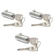 3PCS Dimple Cylinder Plug Lock Vending machine T handle KEYED ALIKE Dixie Narco