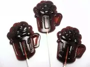 12 HANDMADE ROOT BEER MUG LOLLIPOPS ~ HARD CANDY
