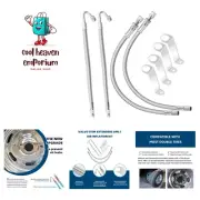 Double Tires Air Inflation Kit, Tire Valve Extension, Valve Stem Extenders, V...