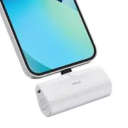 iWALK Power Bank, 4500mAh Portable Charger, Ultra-Compact Mini Power Bank Battery Pack Compatible with iPhone 14/13/12/11/X Series, Airpods and More, White