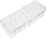 Sleek Cable Storage Box Plastic Dividers for Office Home and Sewing Needs