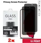 2X Privacy Tempered Glass Screen Protector Fr iPhone 16 15 14 13 12 11 Pro Max