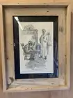 Authentic 1914 Cream of Wheat “The Fortune Teller” Ad Framed In Wormy Chestnut