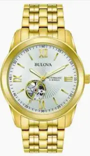AUTHENTIC BULOVA Men's Automatic Stainless Steel Bracelet Watch, 42mm