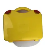 LEGO Travel Mini Figure Vehicle Carrying Case Yellow Plastic 11" x 11"
