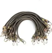 20 Pack Mini Bungee Cords With Hooks, 10 Inch Rubber Stretchy Bu