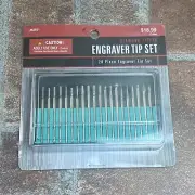 Hobby Lobby 20 Piece Diamond Tip Burr Rotary Tool Carving Bit Set NEW