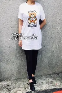 在飛比找Yahoo!奇摩拍賣優惠-MOSCHINO 2018春夏新款 水手熊(有中大尺碼) 白