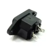 AC250V 10A IEC320 C14 Mount Male Plug 3 Pins Panel Socket Inlet G7B4 Power G9C9