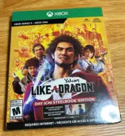 Yakuza: Like a Dragon -Day Ichi Steelbook Microsoft Xbox One/Series X, 2020 New