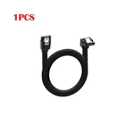 90° Right Angle SATA III 6Gbps 32" Data Cable with Locking Latch for HDD SSD