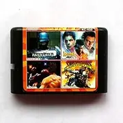 Royal Retro 4in1 Robocup III+Bare Knuckle+Boxing+Sunset Riders 16 bit SEGA MD Game Card For Sega Mega Drive For Genesis