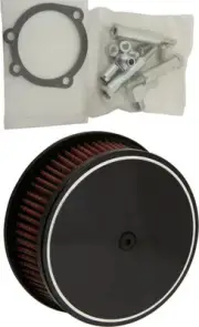 HD Black Round Air Cleaner Classic Smooth 5-7/8 HD Super Glide 90-94