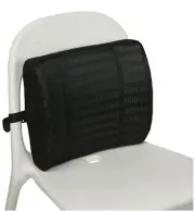 Mind Reader BACKFOAM-BLK Designed for Lower Back Pain Relief and Rest Cushion