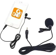 KONTONTY Hands Lavalier Microphone with Clip Design for Computer Versatile Use Interviews Recording Streaming Plated Plug for Enhanced Sound Quality