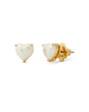 kate spade new york My Love Imitation Pearl Heart Stud Earrings OS