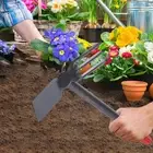 Gardening Hoe 3 Tooth Rake Lightweight Manual Hand Weeder Tool for Planting