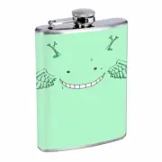 Whacky Face Em2 Flask 8oz Stainless Steel Hip Drinking Whiskey