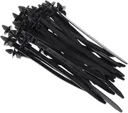 30 Pcs Nylon Black Car Auto Cable Strap Push Mount Wire Tie Retainer Clip Clamp