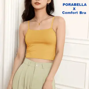 【Porabella】小可愛背心 U領 胸墊背心 運動上衣 瑜珈內衣 bra top 無鋼圈內衣 性感內衣 無痕內衣YOGA BRA