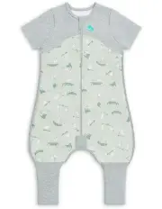 [Love To Dream] Organic Cotton 1Tog Short Sleeve Sleep Suit in Olive