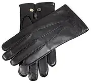 [Dents] Men's Premium Kangaroo Leather Wool Lined Gloves, Black, X-Large