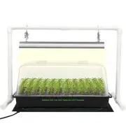 Seed Starter Kit with Grow Light & Heat Mat - 7" Humidity Dome
