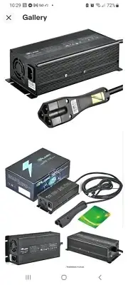 YILEIDE E900W Series 48V15A Battery Charger for EZ-GO RXV Golf Carts