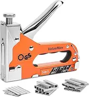 ValueMax Stapler Gun, Heavy Duty 3-in-1, Manual Nail Gun with 3000 Staples, Upholstery Stapler for Furniture, Carpet, Carpentry, Wood, DIY, Wire, Decoration, Craft, Fixing Material