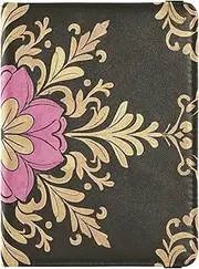 [Amooorous] European Gold Vintage Flowers Leather decorative cute passport holder Travel Documents Organizer Protector Travel Passport Wallet Ultra Slim, European gold vintage flowers, 1 size