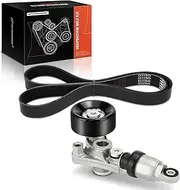 A-Premium Engine Serpentine Drive Belt Kit Compatible with Honda & Acura Cars - Accord 2013-2017, Crosstour 2013-2015, MDX 2014-2016, RDX 2016-2019, TLX 2015-2019, RLX 2014-2019 - 2.0L 3.5L