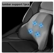 Car Electric Single Lumbar Single Headrest Vibration Massage Lumbar Support Neck Pillow lumbar Cushion Car Seat Car interior Lumbar support 1 Gray