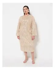 [Commonry] Sylvia Sequin Dress in Champagne