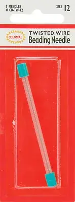 Twisted Wire Beading Needles Size 12 5/Pkg