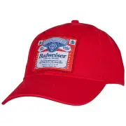 Budweiser King of Beers Snapback Cap. Red