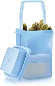 [Tupperware] Large Square Pick A Deli Pickle Keeper Container 8 Cup / 2L in Sheer Ice Cube