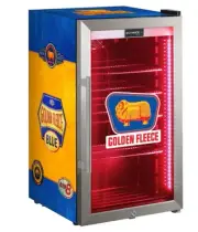 Golden Fleece Schmick Vintage Fuel Pump Triple Glazed Alfresco 98 Litre Bar F...