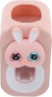 HONMEET Squeeze Toothpaste Artifact Children Toothpaste Dispenser Convenient Toothpaste Squeezing Device Adorable Wall Toothpaste Dispenser Toothpaste Dispenser Plastic Pink