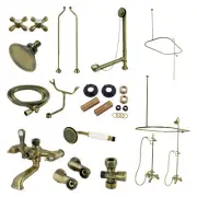 Kingston Brass CCK118.AX Vintage Retrofit Shower - Brass
