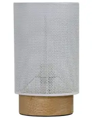[Oriel Lighting] Lenny Mesh Bedside Table Lamp in White