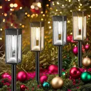2-In-1 Solar Lights Outdoor/Wall Lamps,Adjustable Warm&Cold White 8 Pack Super B