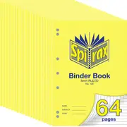 Spirax 120 Binder Notebook Book 8mm Ruled 64 Page A4 [20 Pack]
